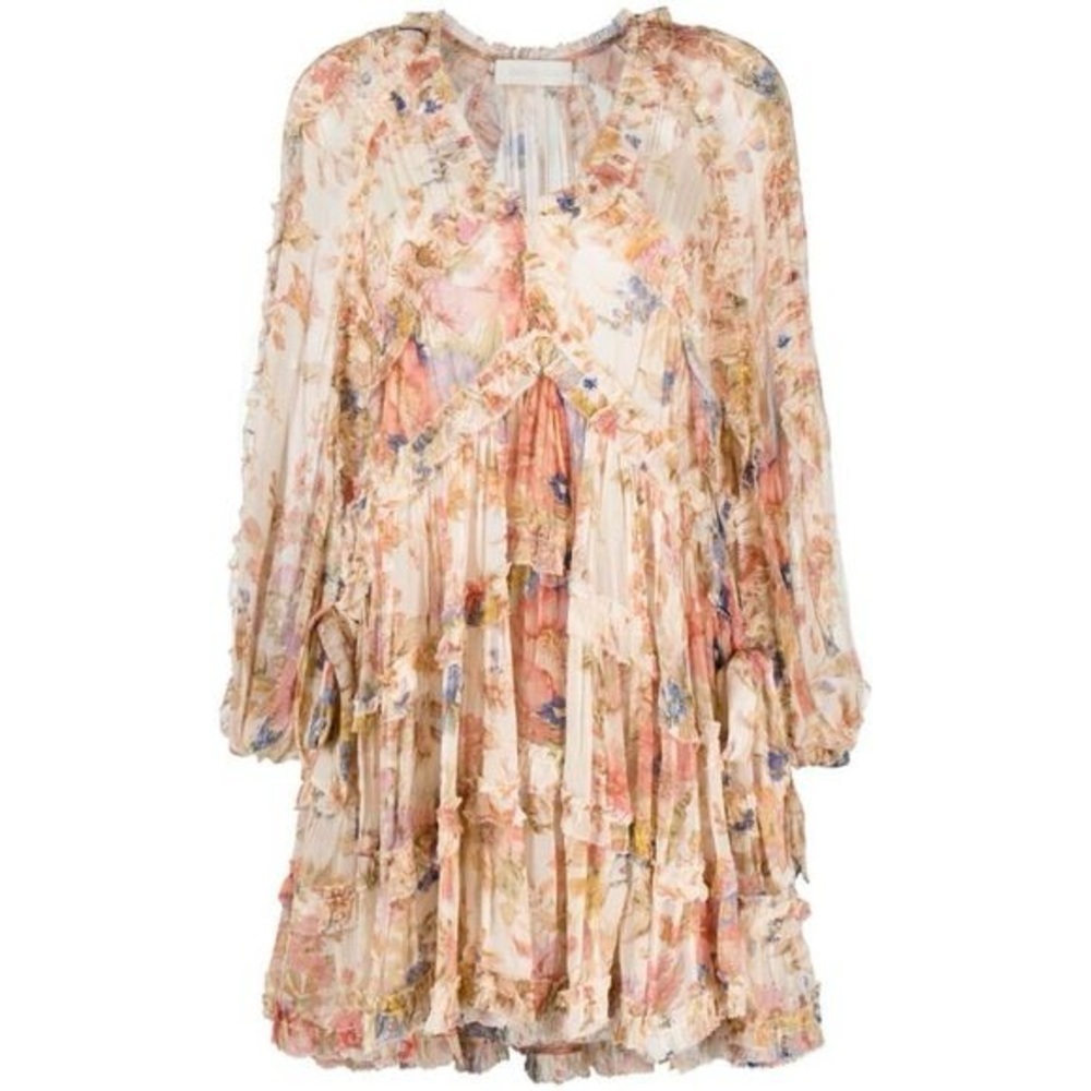 Zimmermann's floral-print crepon 'August' dres  size 1